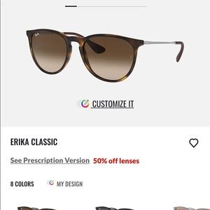 Tortoise Ray-ban Erikas. Great condition